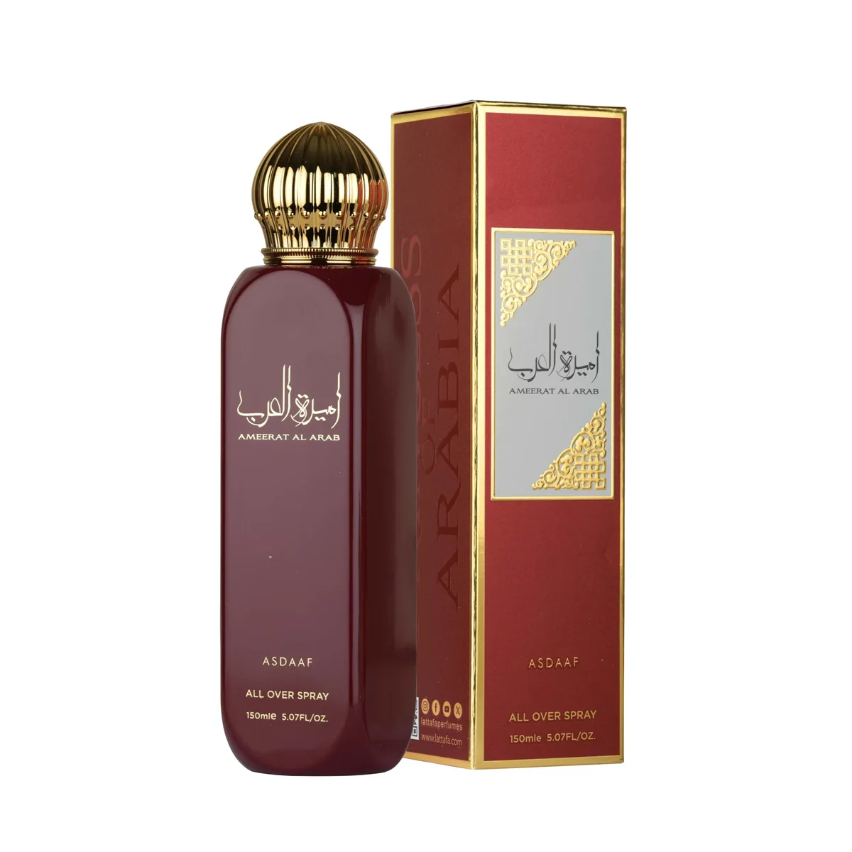 أميرة العرب حمراء (معطر للجسم) من لطافة (150ml ستاتي)